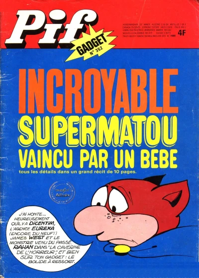 Cover of Incroyable: Supermatou vaincu par un Bebe (352)