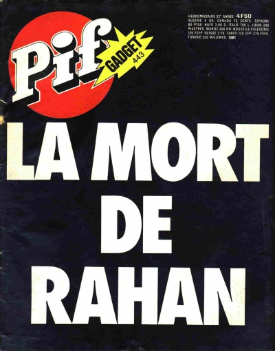 Cover of La Mort de Rahan (443)