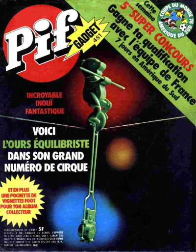 Cover of L'ours equilibriste (451)