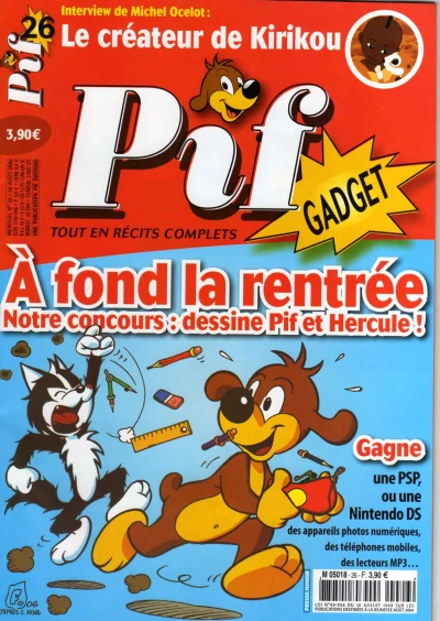Cover of A fond la rentrée - Notre concours: dessine Pif et Hercule! (26)