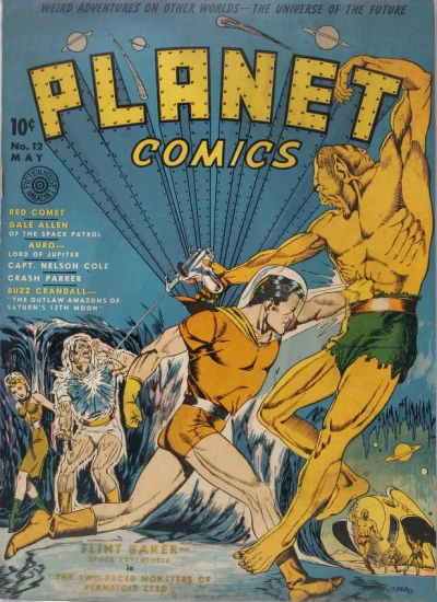 Cover of The Outlaw Amazons Of Saturn's 12th moon.