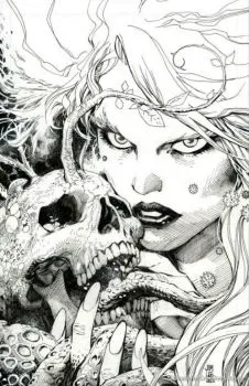 Cover of Jim Lee Exclusive B&W Variant