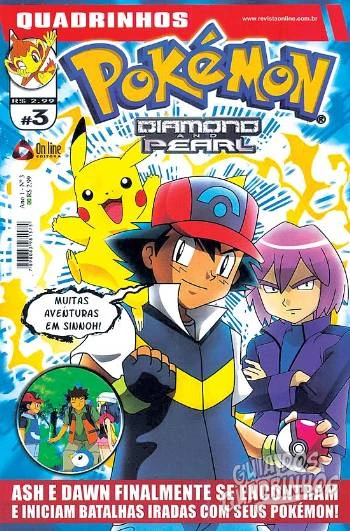 Cover of Ash e Dawn finalmente se encontram e iniciam batalhas iradas com seus Pokémon