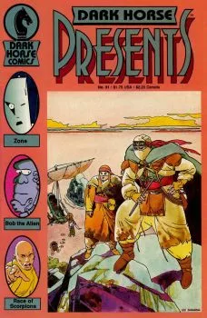 Cover of Race of Scorpions; Bob the Alien; Zone; Duckman