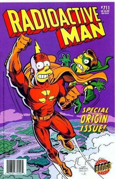 Cover of The True Origin of Radioactive Man; The Amazing Radioactive Spider; Planet of the Strange-O's