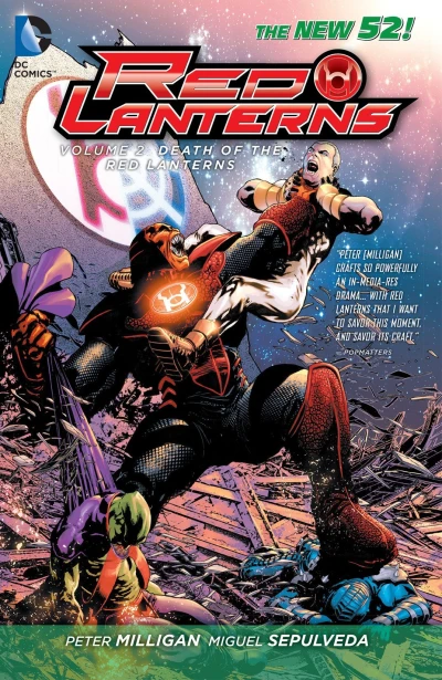 Cover of Volume Two: Death of the Red Lanterns