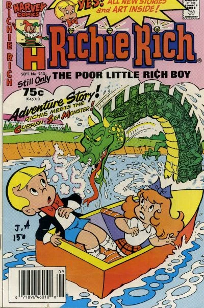 Cover of Richie Rich Meets the Curren Sea Monster