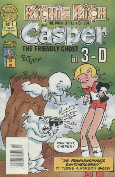 Cover of Richie Rich and Casper in 3-D