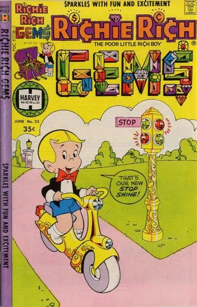Cover of Richie Rich and the Gigantic Jewel-Moving Mystery
