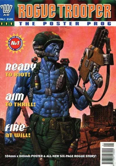 Cover of Rogue Trooper poster prog