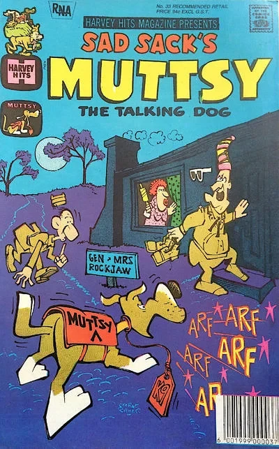 Cover of Sad Sack's Muttsy the Talking Dog