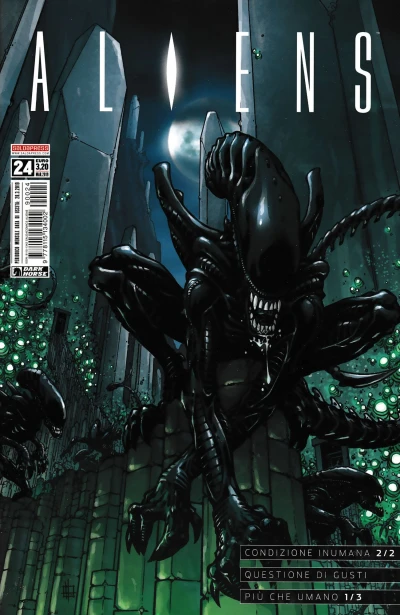 Cover of Aliens: Condizione inumana 2/2; Aliens: Questione di gusti; Aliens: Più che umano 1/3