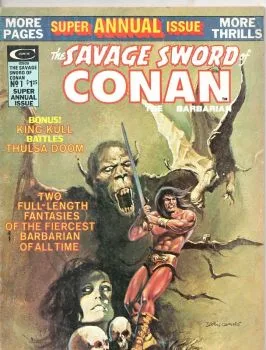 Cover of Beware The Wrath of Anu; The Forbidden Swamp; The Death-Dance of Thulsa Doom; The Web of the Spider-God