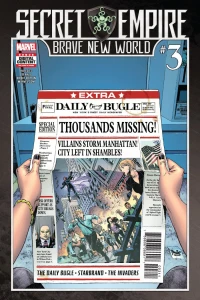 The Daily Bugle in "Back in the Fight;" Starbrand in "Walls;" The Invaders in "Sanctuary" Part 3