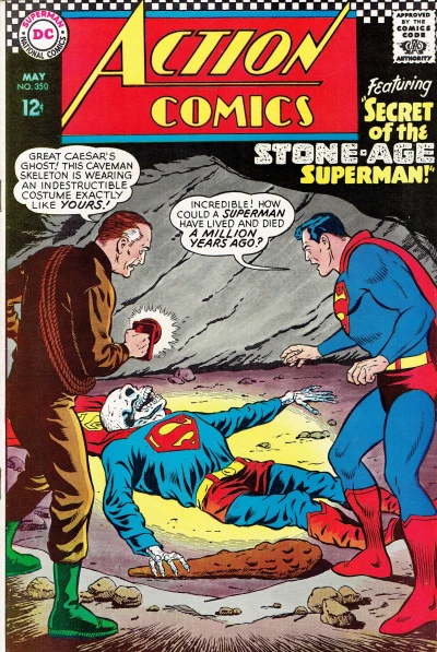 Cover of Secret of the Stone-Age Superman! / The Anti-Supergirl Plot!