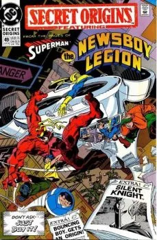 Cover of The Not-So Secret Origin of Bouncing Boy; The Newsboy Legion Secrets of the Cadmus D.N.A. Project; The Silent Knight