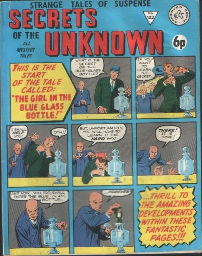 Cover of The Girl in the Blue Glass Bottle