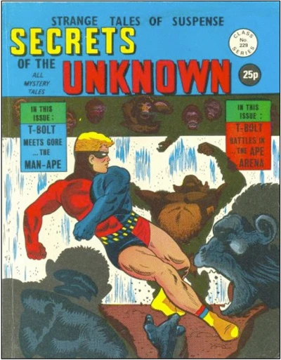 Cover of T-Bolt Meets Gore the Man Ape