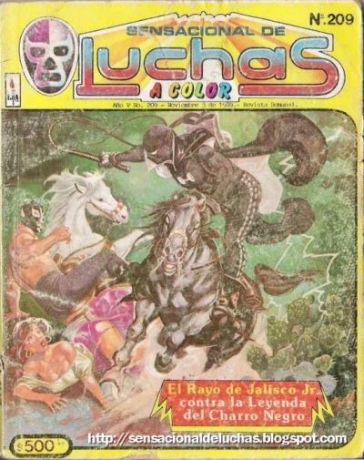 Cover of El Rayo de Jalisco Jr. Contra la Leyenda del Charro Negro
