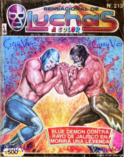 Cover of Blue Demon contra Rayo de Jalisco en: Morirà una Leyenda