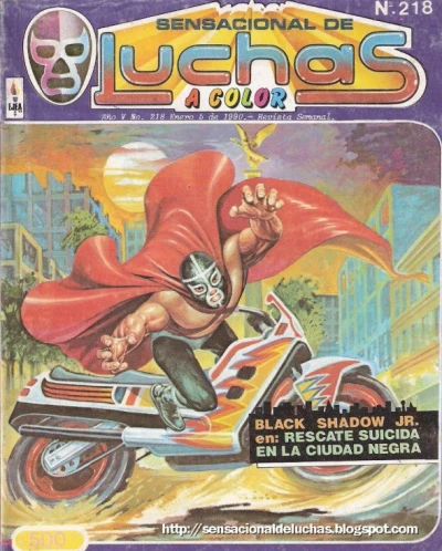 Cover of Black Shadow Jr. en: Rescate Suicida en la Ciudad Negra