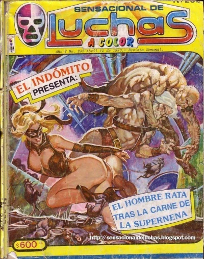 Cover of El Indòmito Presenta: El Hombre Rata tras la Carne de la Supernena