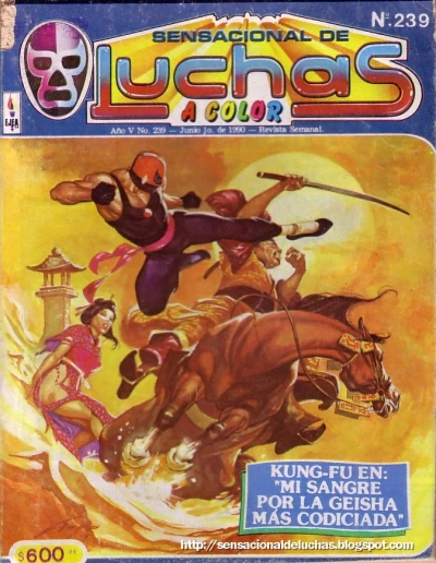 Cover of Kung-Fu en: "Mi Sangre por la Geisha màs Codiciada"