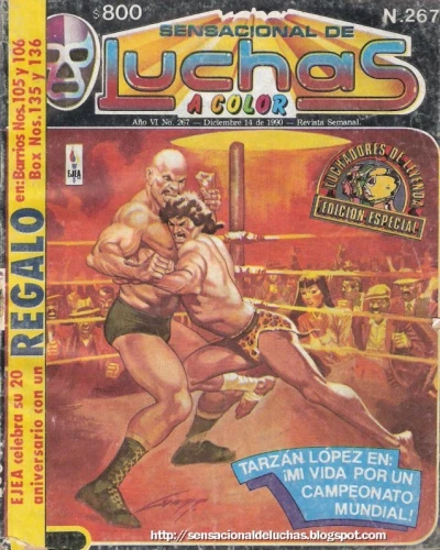 Cover of Tarzàn Lòpez en: ¡Mi Vida por un Campeonato Mundial!