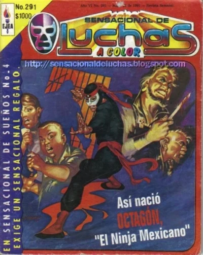 Cover of Asì Naciò Octagòn, "El Ninja Mexicano"
