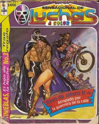 Cover of Rayo de Jalisco Jr. en: Atrapado por la Guerrera de la Calle