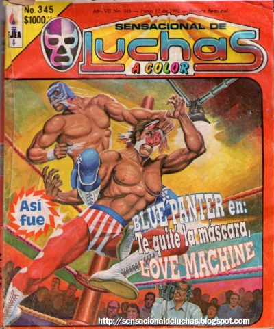 Cover of Blue Panter en: Te Quitè la Màscara, Love Machine