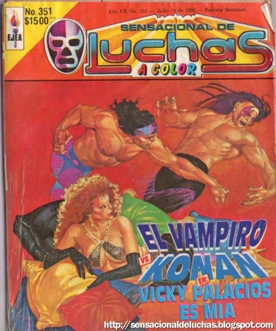 Cover of El Vampiro vs. Konan en: Vicky Palacios es Mìa