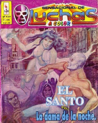 Cover of El Santo en: La Dama de la Noche