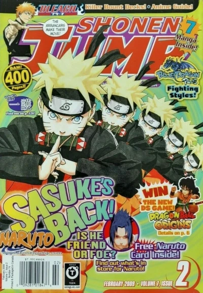 Cover of Volume 7, Issue 2 - Sasuke's Back! Is he Friend or Foe?