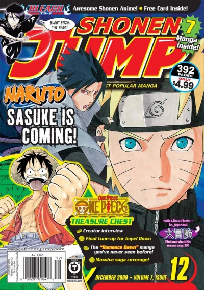Cover of Volume 7, Issue 12 - Sasuke is Coming!