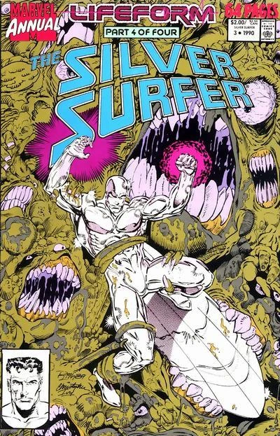Cover of Lifeform --Termination?; The Powers of the Silver Surfer's Board!; Shades of Guilt