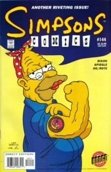 Cover of Ragin' Abe Simpson and the Flying Hellfish In: WAR IS SMELLY!