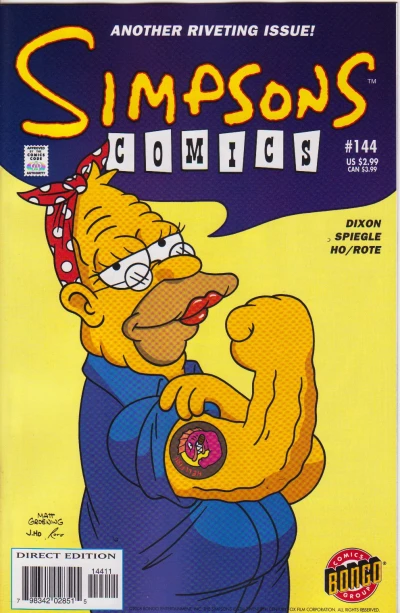 Cover of Ragin' Abe Simpson and the Flying Hellfish In: WAR IS SMELLY!