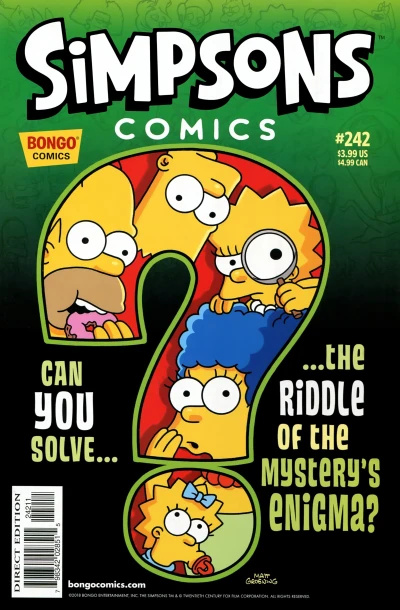 Cover of The Riddle of The Mystery's Enigma; Murder on the Monorail Express!; Springfield Elementary; Scooby-Don't!