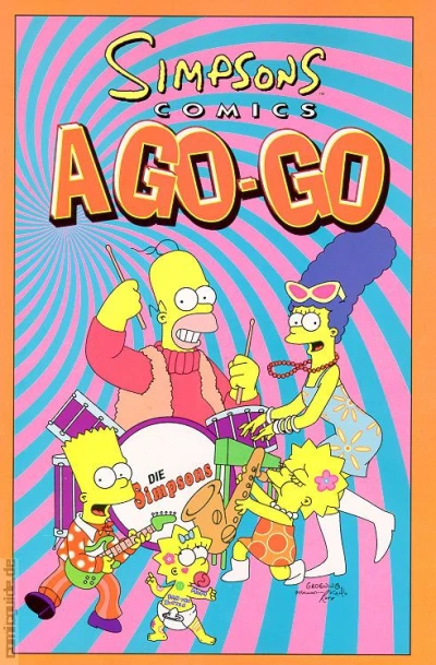 Cover of Simpsons Comics a Go-Go