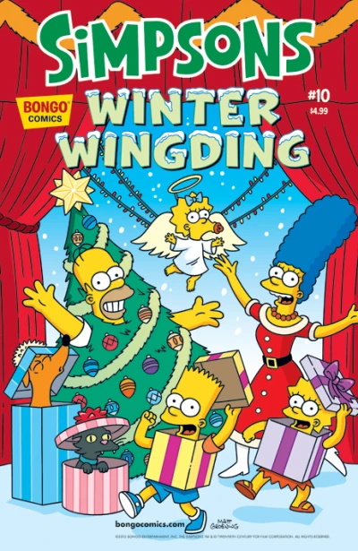 Cover of Yippee Ki-Yay Mr. Flanders; The Mr. Plow Mysteries; Fright Before Christmas; The Winter of Our Discount Tent; Sideshow Bob's Holiday Wishes!