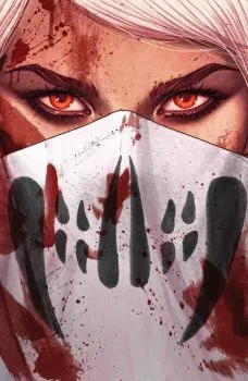 Cover of Jenny Frison Die-Cut Bloody Mask Variant