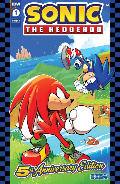 Cover of Sonic the Hedgehog #1/Familiar Territory