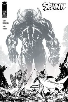 Cover of Incentive Greg Capullo & Todd McFarlane Black & White Cover