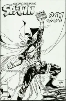 Cover of Variant Todd McFarlane Black & White Edition