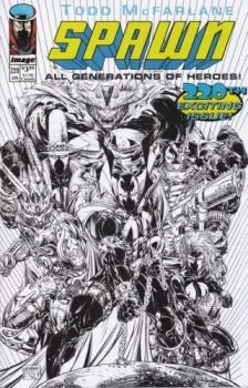 Cover of Todd McFarlane Youngblood Homage Sketch Variant