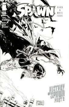 Cover of Cover C Variant Francesco Mattina & Todd McFarlane Black & White Edition
