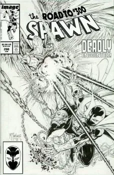 Cover of Todd McFarlane B&W Variant