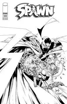 Cover of Variant Greg Capullo & Todd McFarlane Black & White Cover