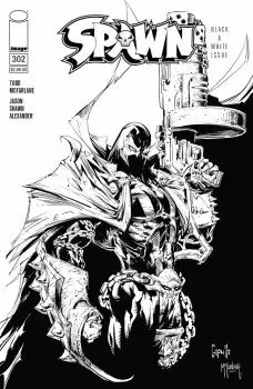 Cover of Variant Greg Capullo & Todd McFarlane Black & White Cover